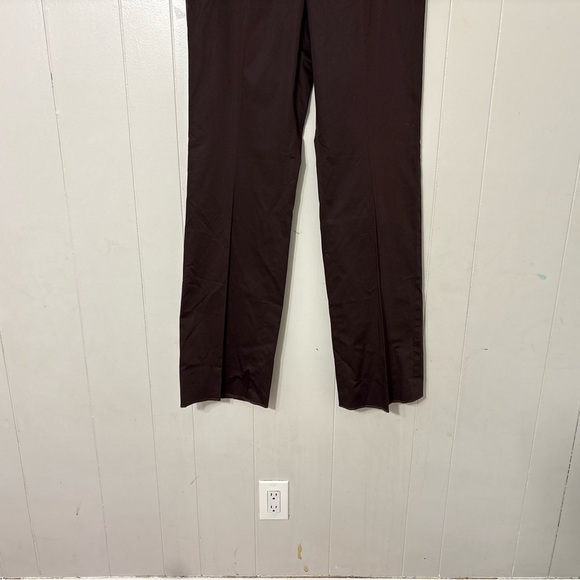 St. John For Neiman Marcus Fudge Brown Cotton Blend Career Pants Size 10 - Picture 2 of 7